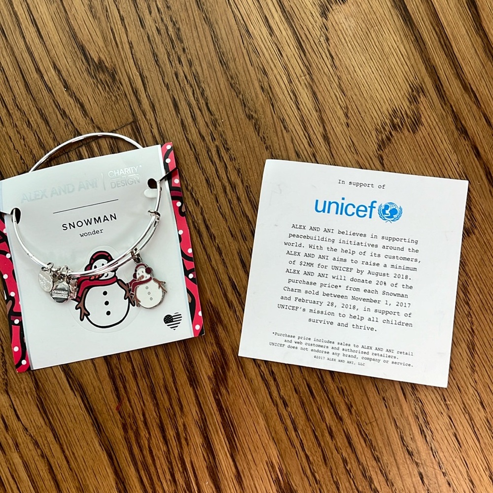Alex and Ani snowman bracelet